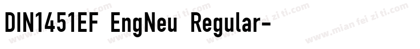 DIN1451EF EngNeu Regular字体转换